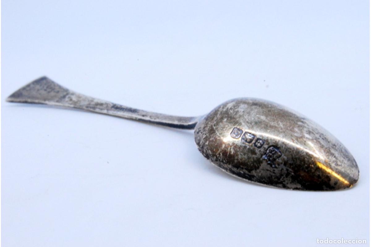Antig&uuml;edades: Cuchara de plata - S&iacute;mbolo de Birmingham - Foto 3