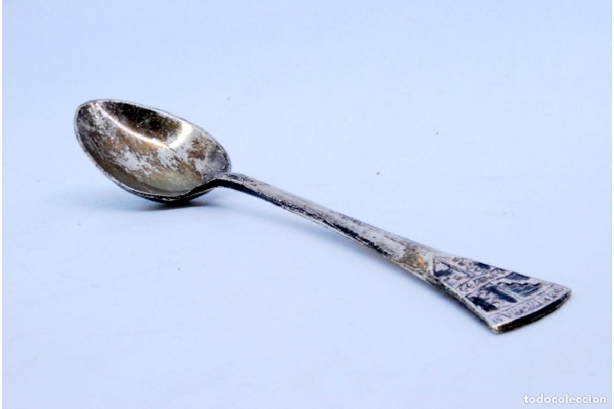 Antig&uuml;edades: Cuchara de plata - S&iacute;mbolo de Birmingham - Foto 5