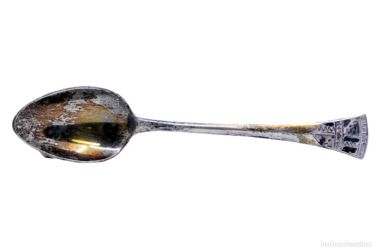 Antig&uuml;edades: Cuchara de plata - S&iacute;mbolo de Birmingham - Foto 1