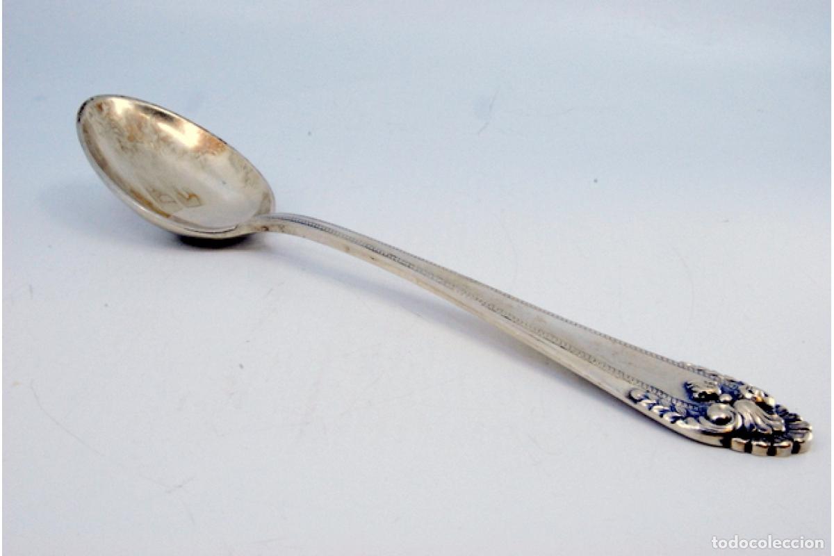Antig&uuml;edades: Cuchara de plata para servir arroz - Foto 2