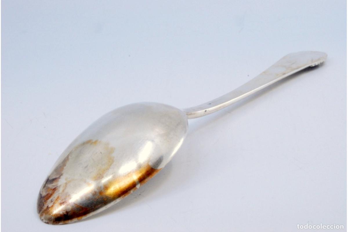 Antig&uuml;edades: Cuchara de plata para servir arroz - Foto 6