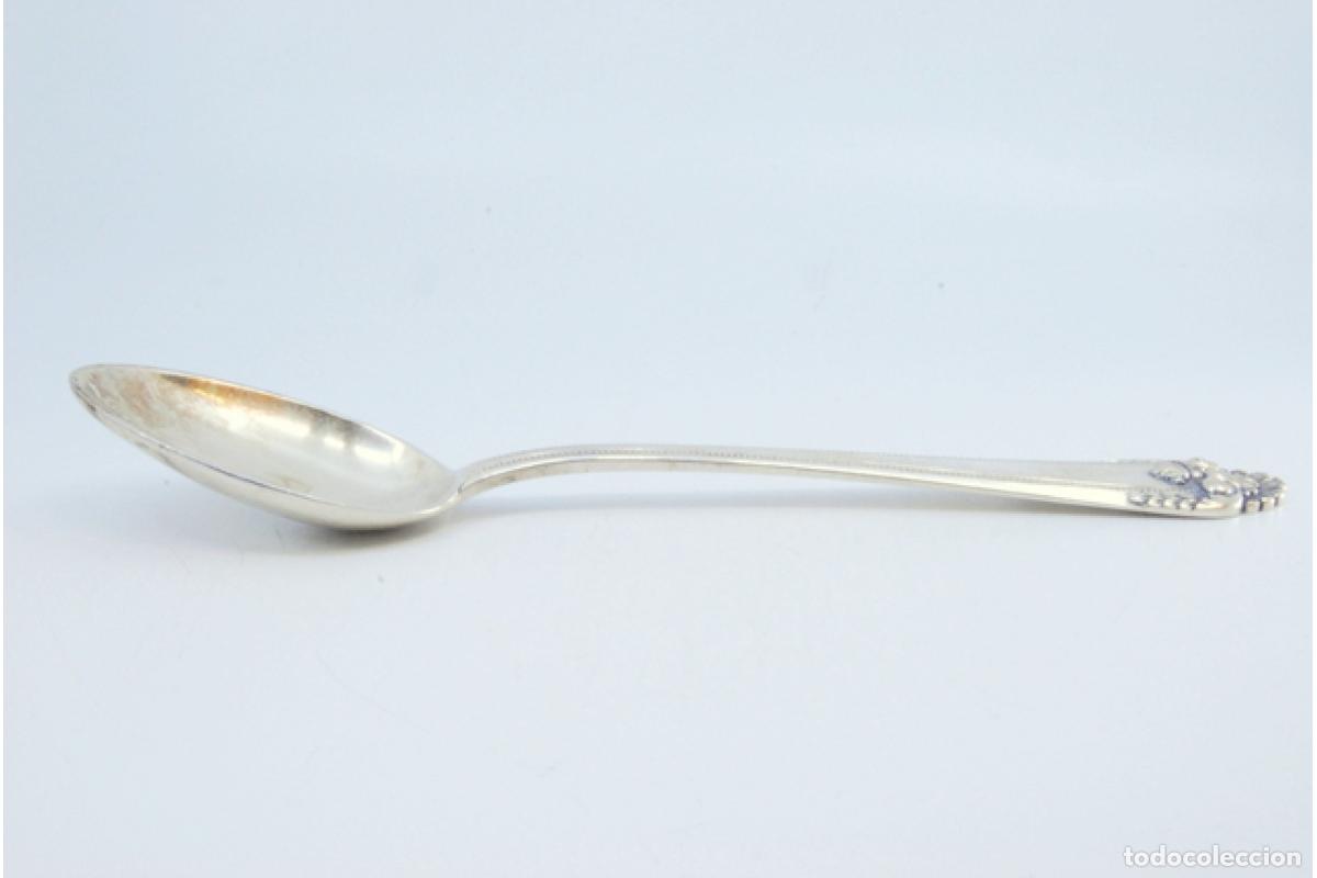 Antig&uuml;edades: Cuchara de plata para servir arroz - Foto 8