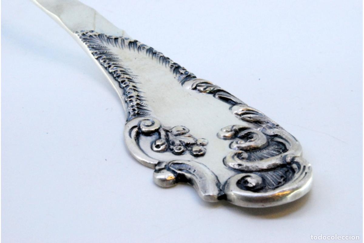 Antig&uuml;edades: Cuchara de plata para servir arroz - Foto 7