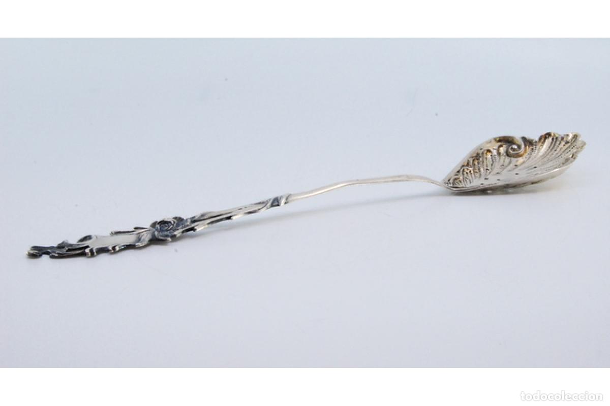 Antig&uuml;edades: cuchara de plata para aceitunas - Foto 6