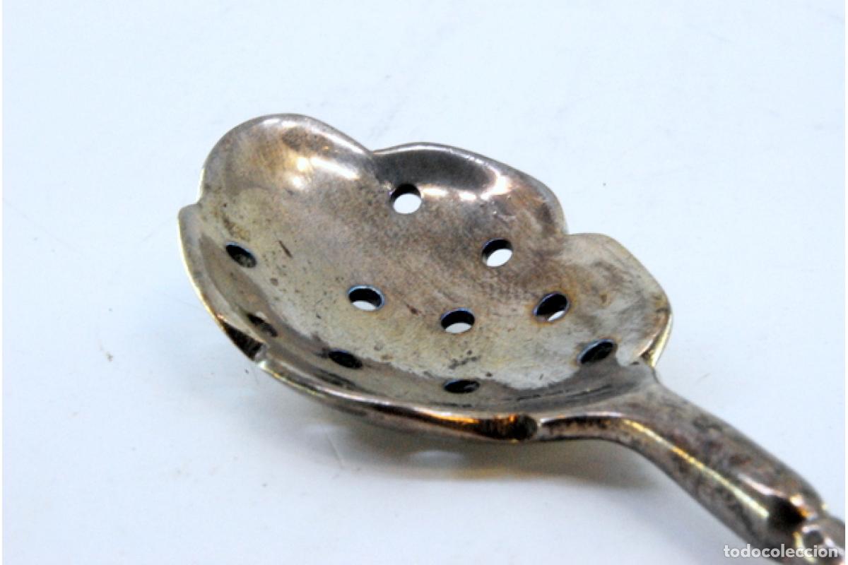 Antig&uuml;edades: cuchara de plata para aceitunas - Foto 2