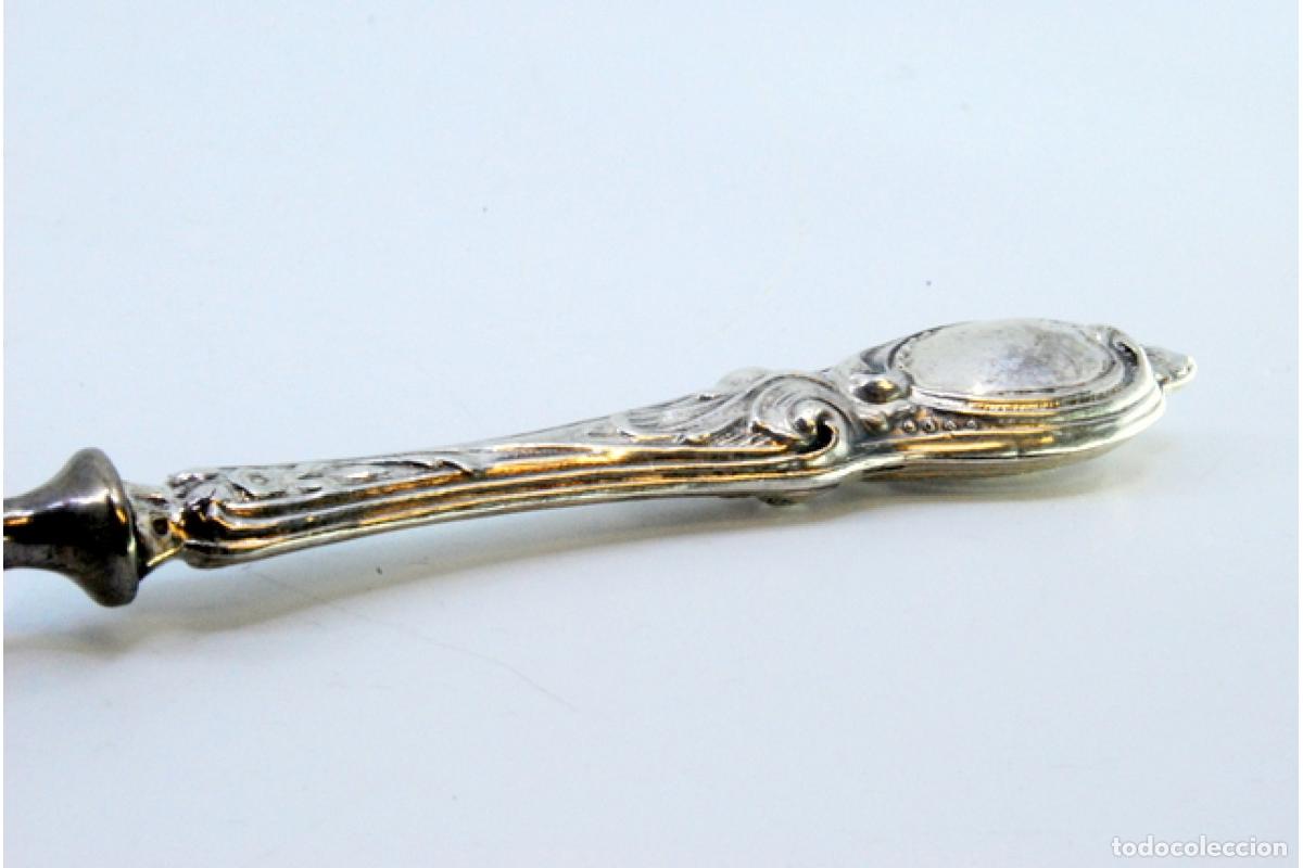 Antig&uuml;edades: cuchara de plata para aceitunas - Foto 3