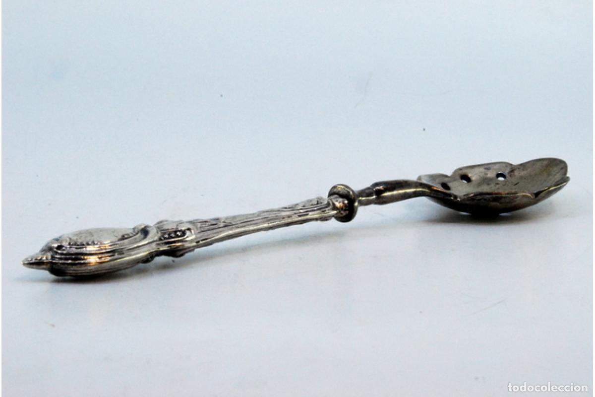 Antig&uuml;edades: cuchara de plata para aceitunas - Foto 4