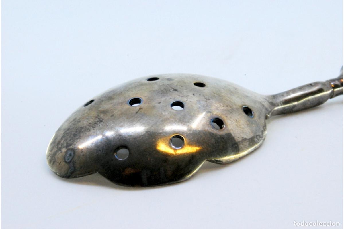 Antig&uuml;edades: cuchara de plata para aceitunas - Foto 6