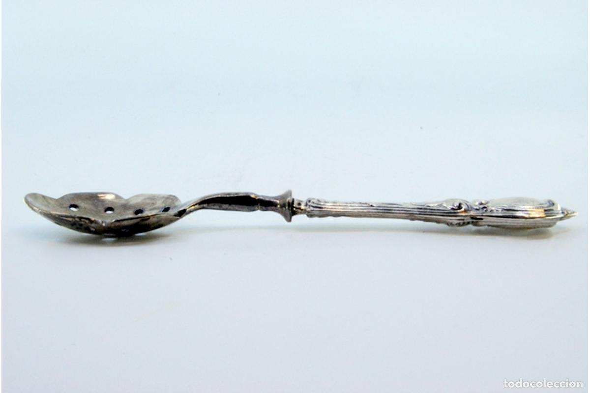 Antig&uuml;edades: cuchara de plata para aceitunas - Foto 7
