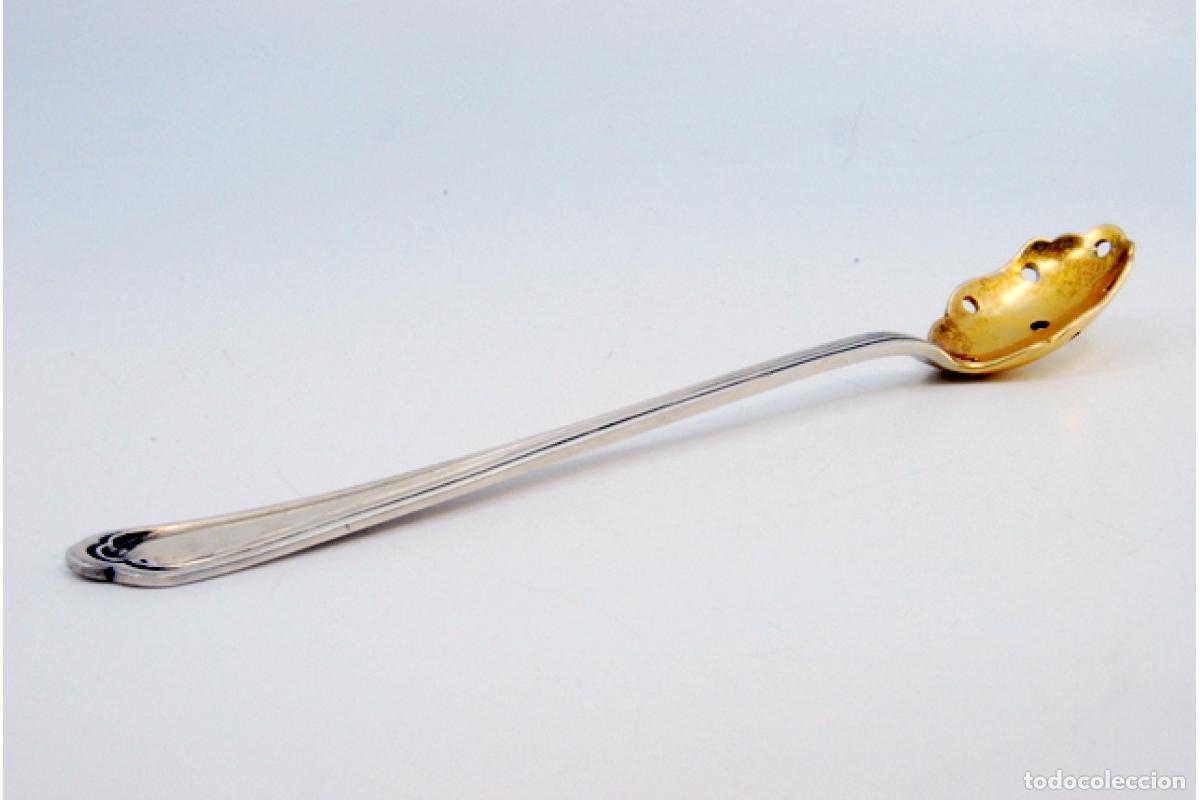 Antig&uuml;edades: cuchara de plata para aceitunas - Foto 3