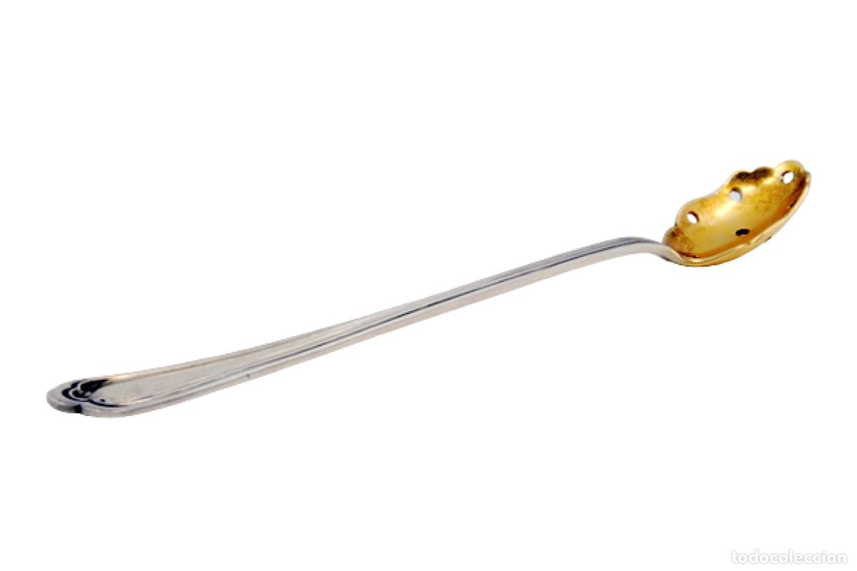 Antig&uuml;edades: cuchara de plata para aceitunas - Foto 1