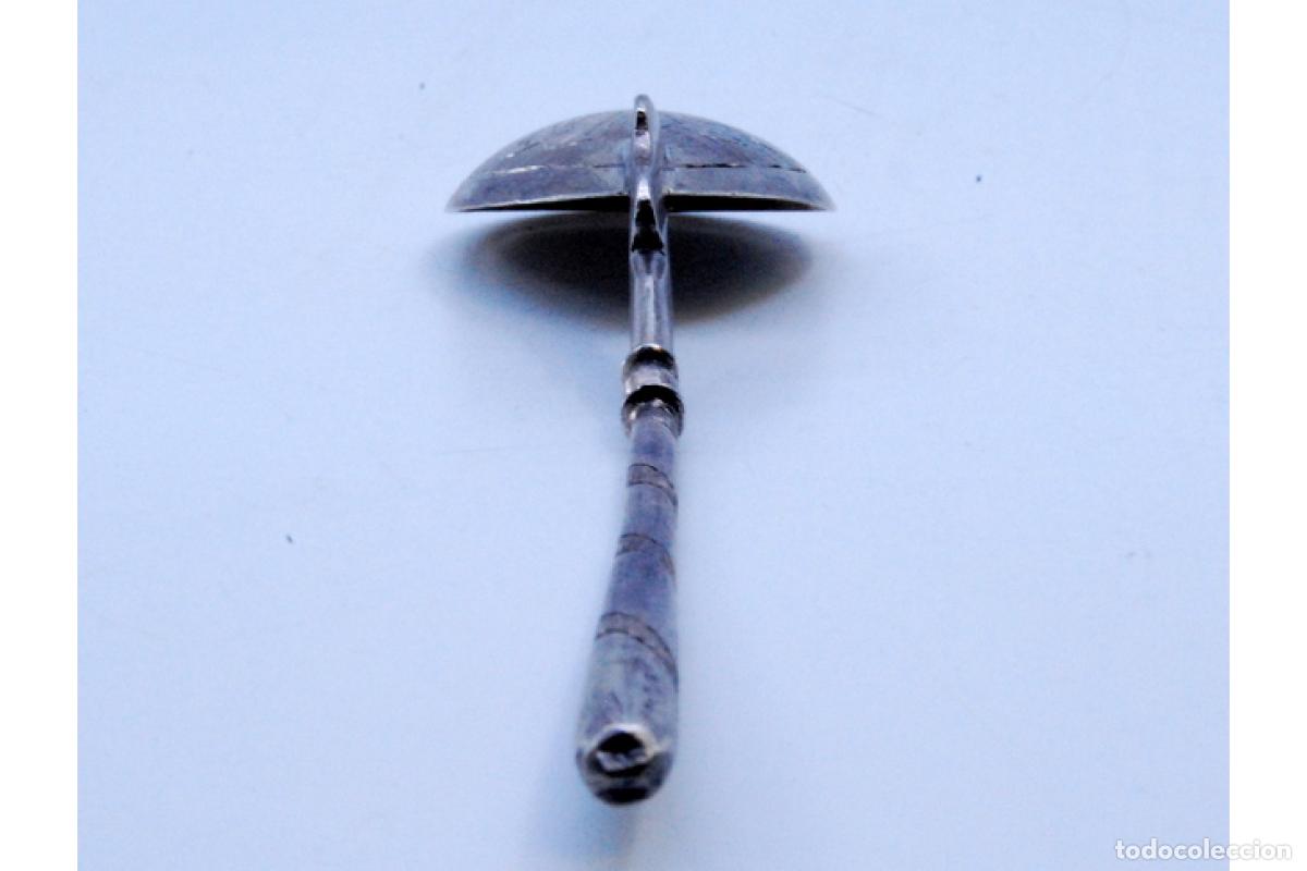 Antig&uuml;edades: cuchara de postre de plata - Foto 2