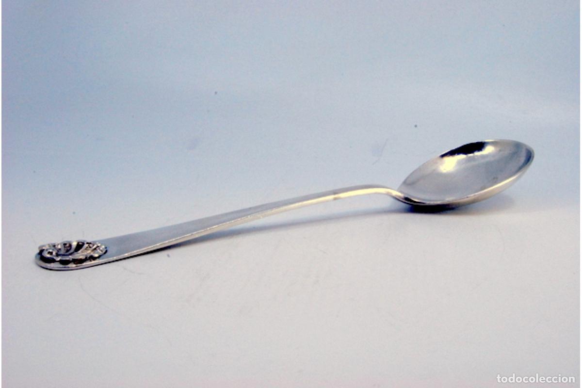 Antig&uuml;edades: Cuchara de plata para servir arroz - Foto 6