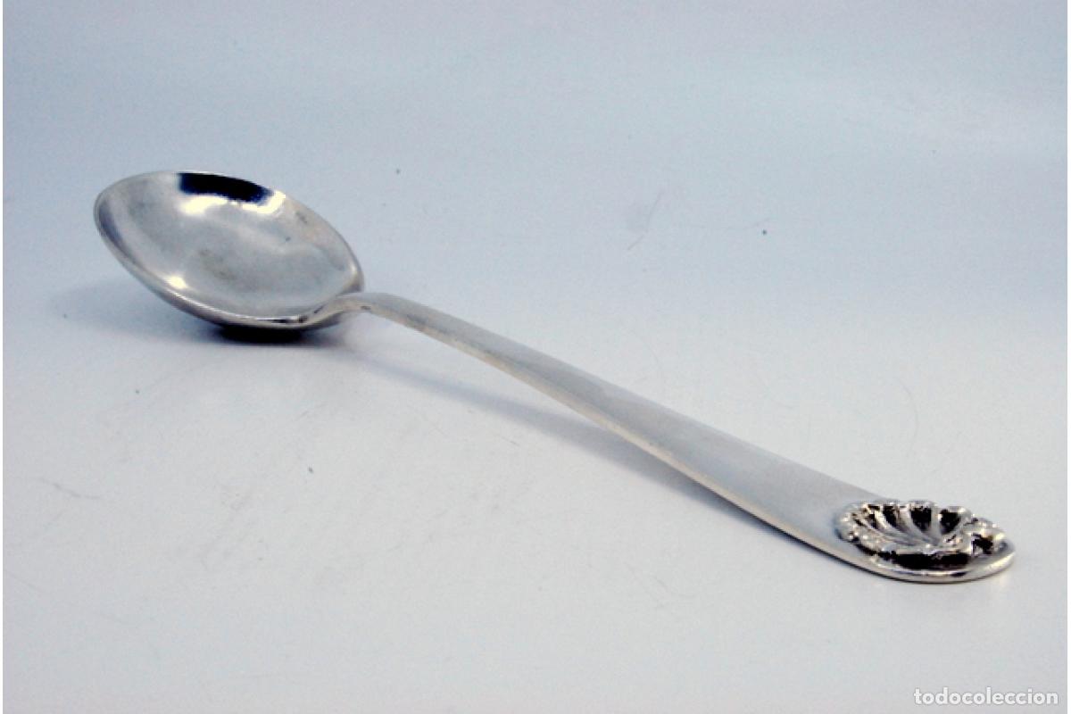 Antig&uuml;edades: Cuchara de plata para servir arroz - Foto 7