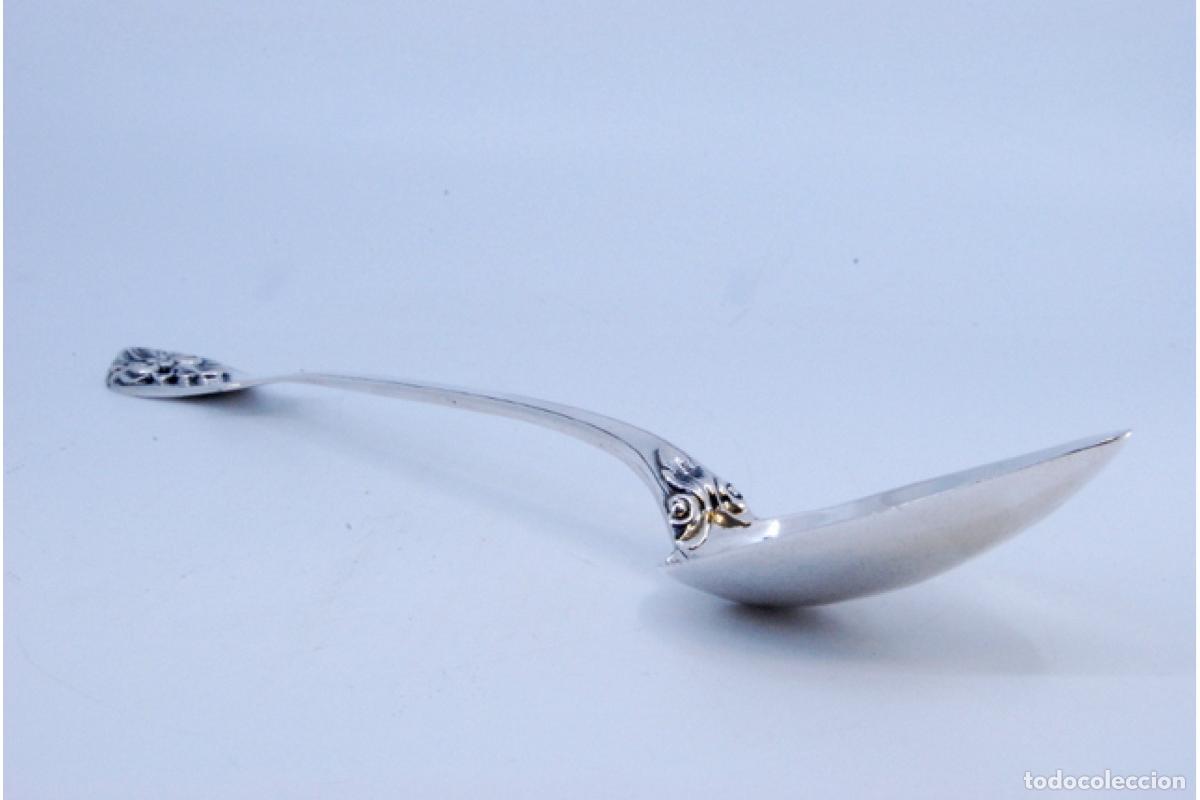 Antig&uuml;edades: Cuchara de plata para servir arroz - Foto 3