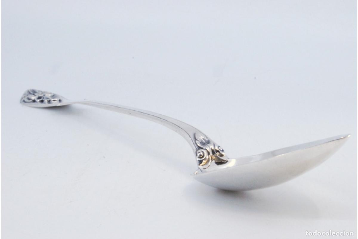 Antig&uuml;edades: Cuchara de plata para servir arroz - Foto 8