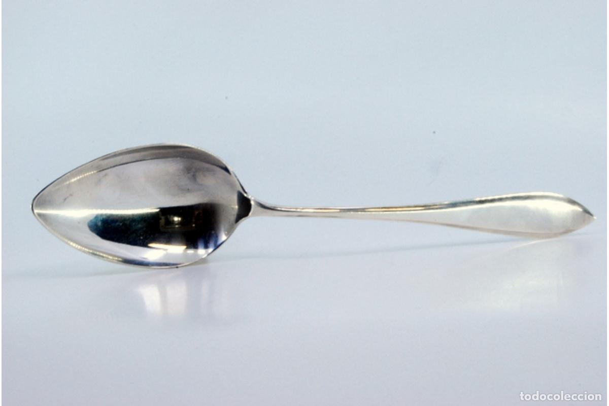 Antig&uuml;edades: Cuchara de plata para servir arroz - Foto 6