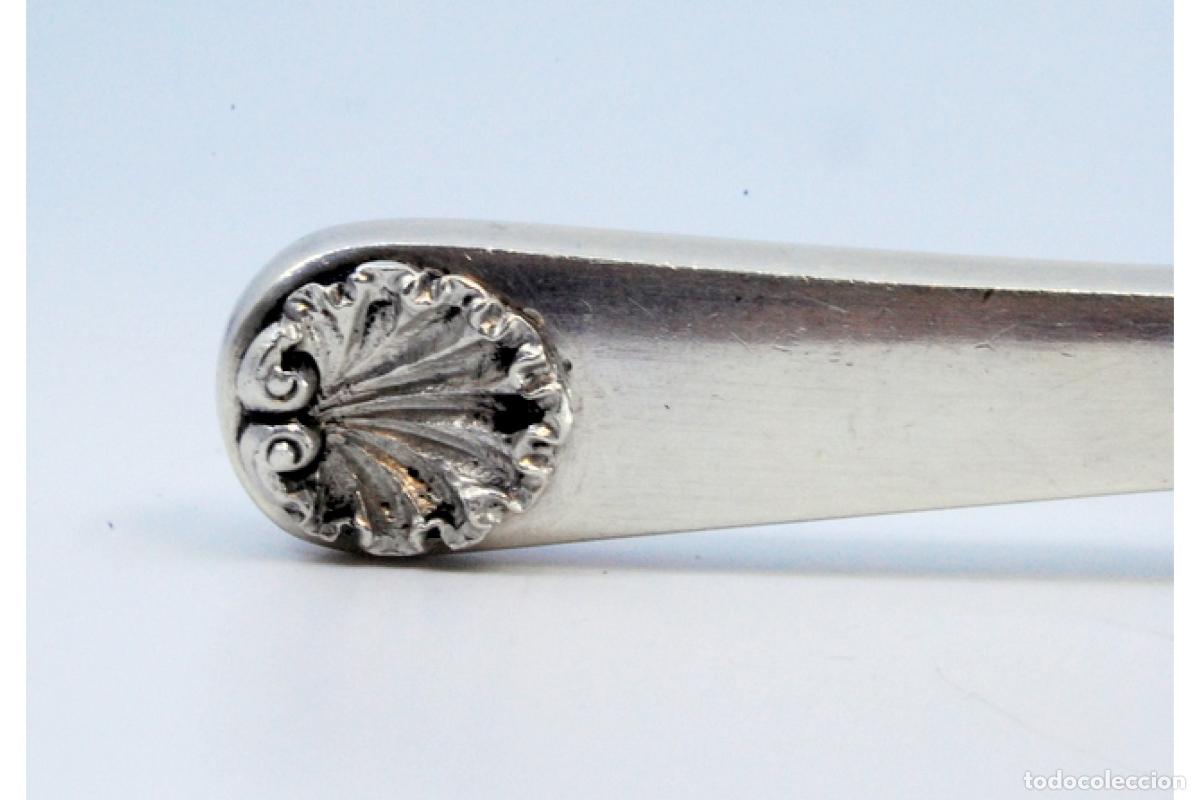 Antig&uuml;edades: cuchara de servir de plata - Foto 4