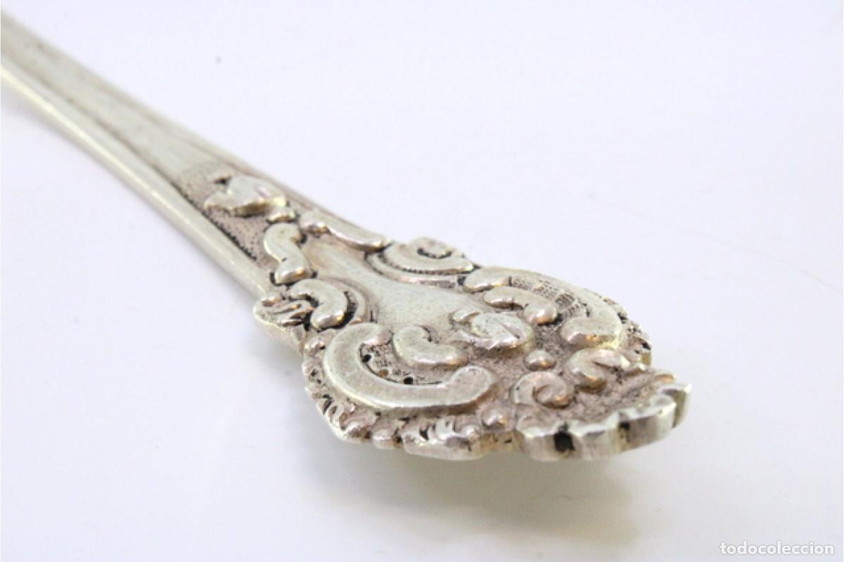 Antig&uuml;edades: cuchara de espagueti de plata - Foto 4