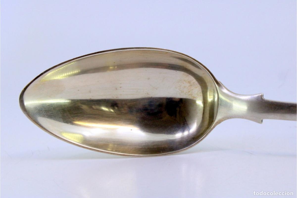 Antig&uuml;edades: Cuchara de plata para servir arroz - Foto 2