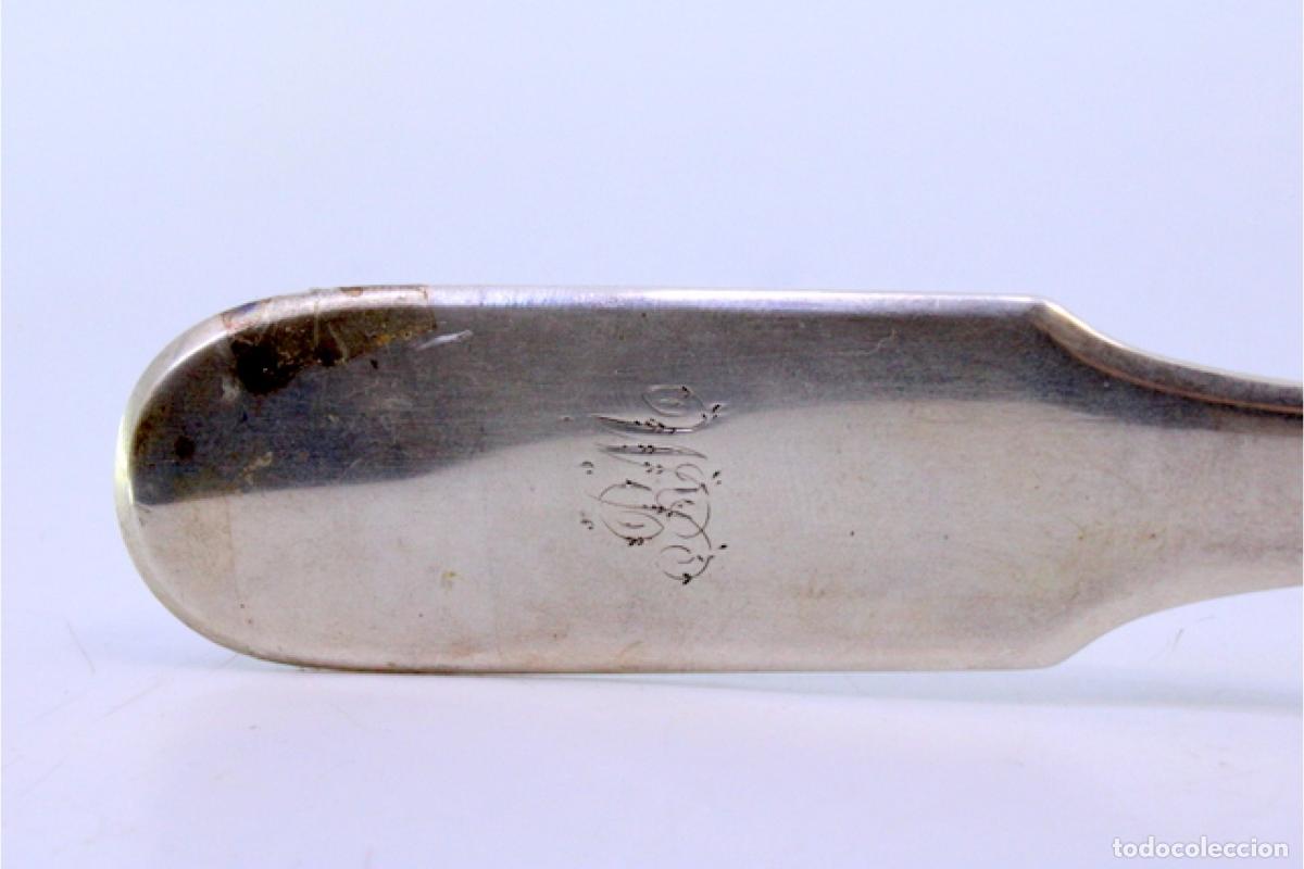 Antig&uuml;edades: Cuchara de plata para servir arroz - Foto 3