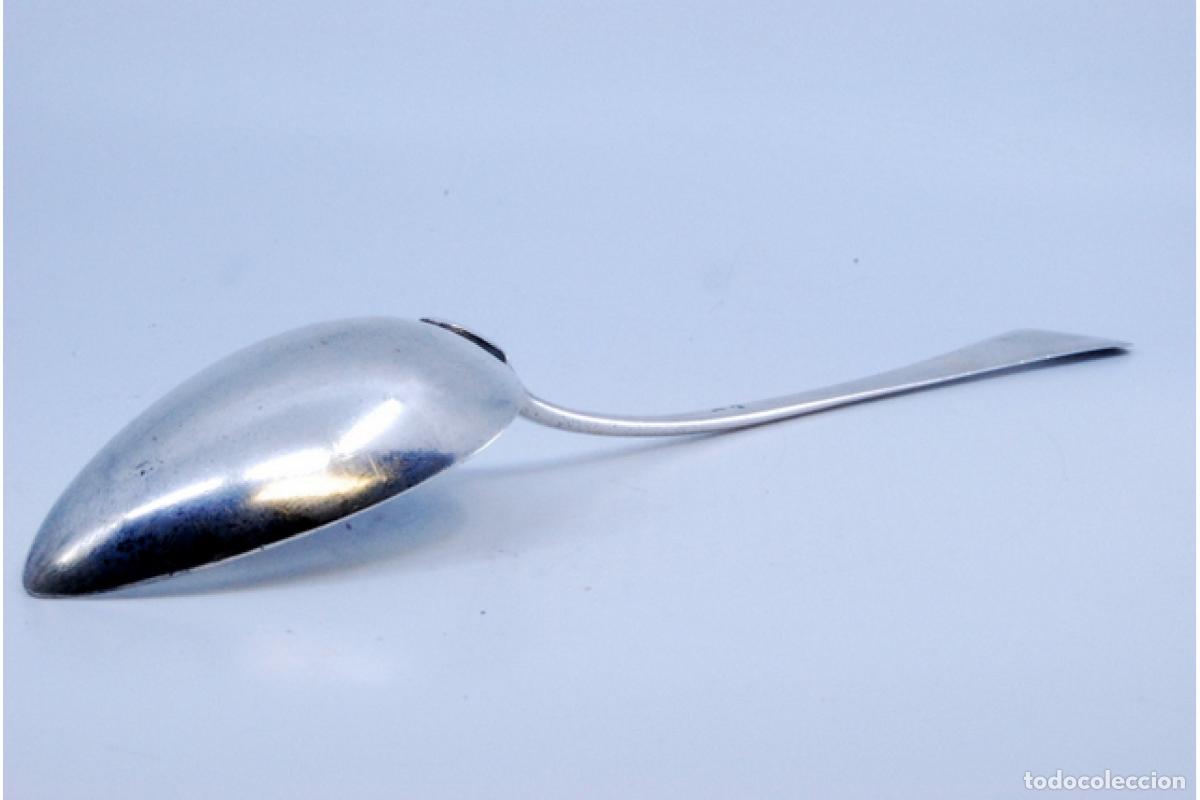 Antig&uuml;edades: Cuchara de plata para servir arroz - Foto 6