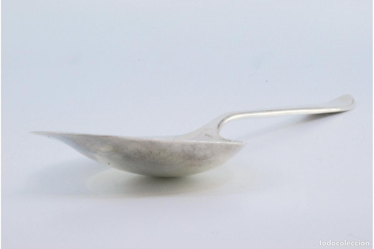 Antig&uuml;edades: cuchara de salsa de plata - Foto 3