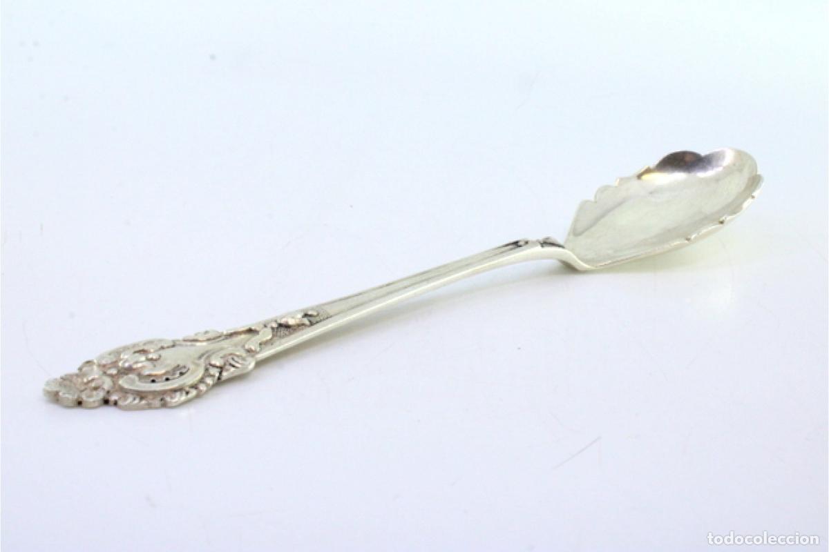 Antig&uuml;edades: cuchara de ensalada de plata - Foto 5