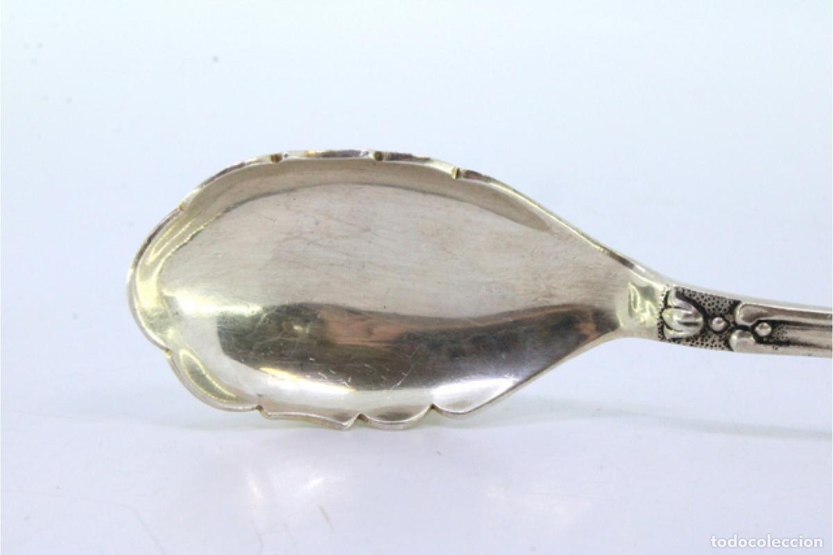 Antig&uuml;edades: cuchara de ensalada de plata - Foto 6