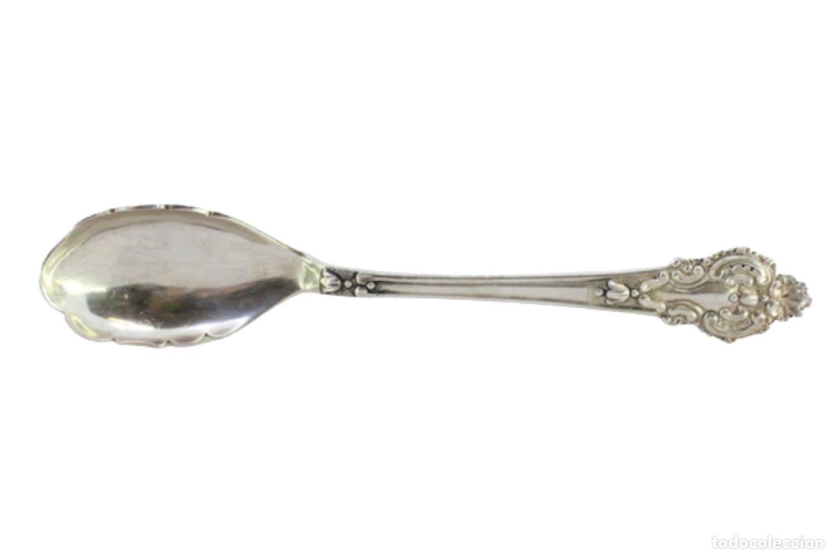 Antig&uuml;edades: cuchara de ensalada de plata - Foto 1