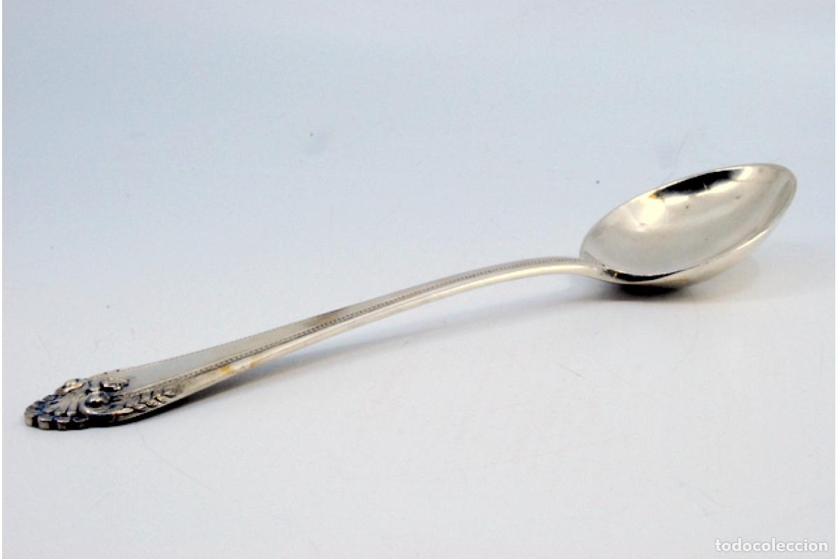 Antig&uuml;edades: Cuchara de plata para servir arroz - Foto 5