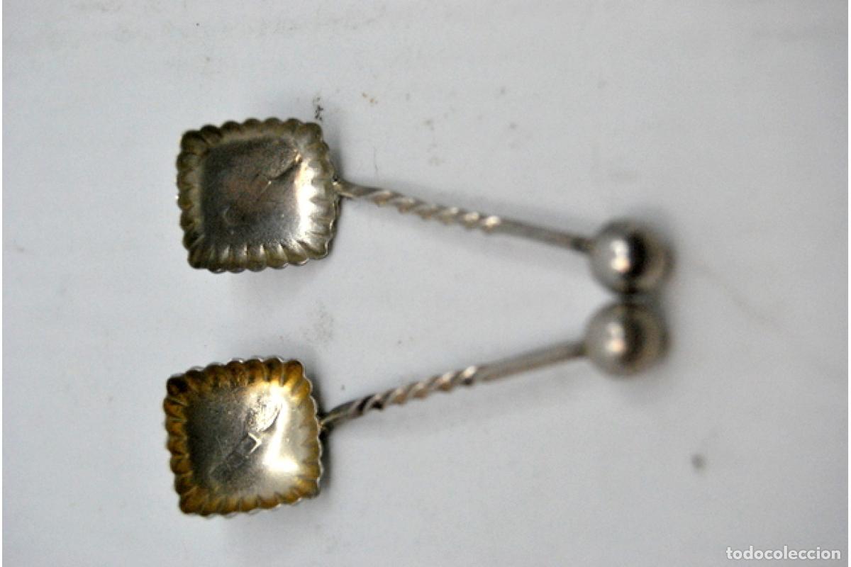 Antig&uuml;edades: cucharas de az&uacute;car de plata - Foto 4