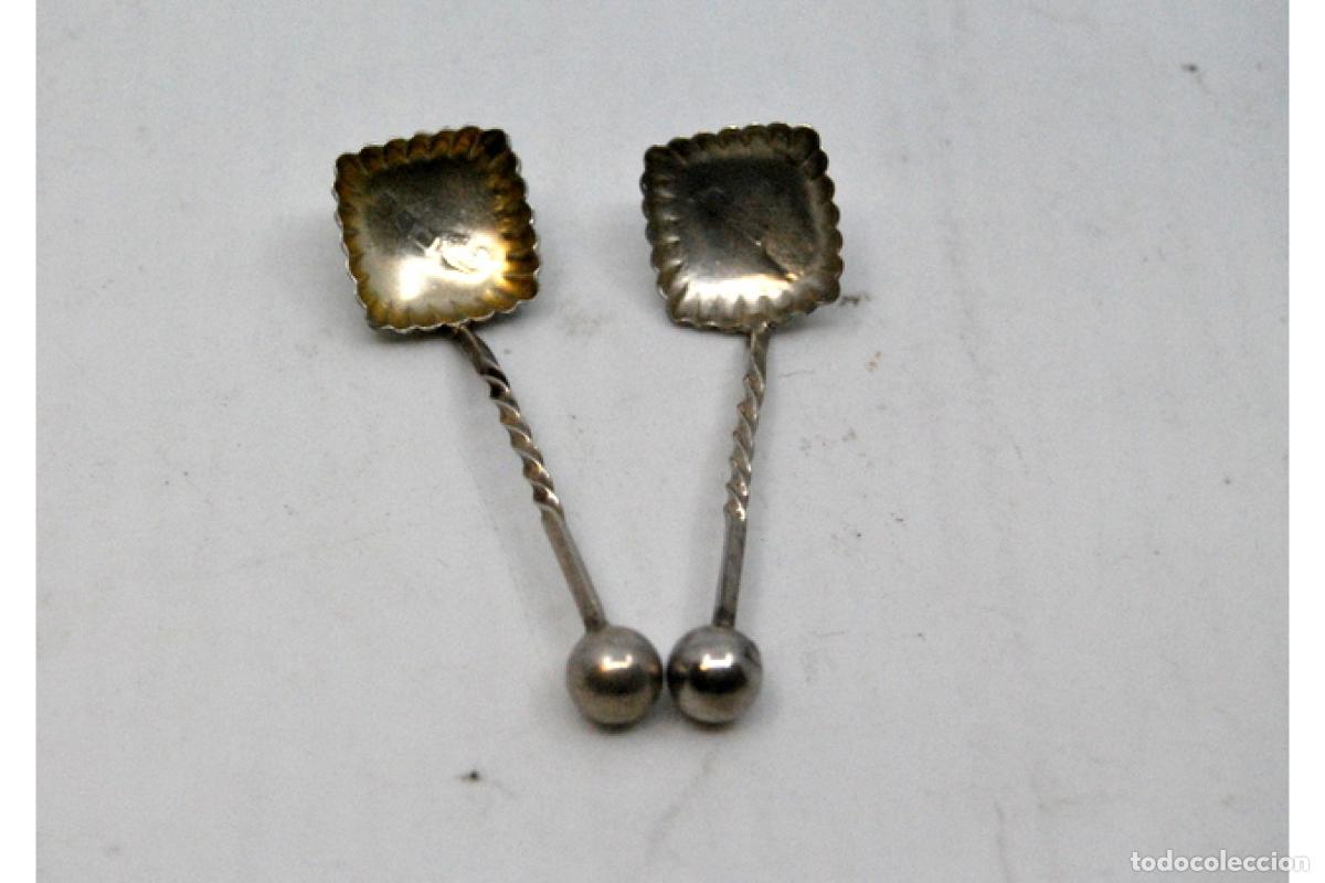 Antig&uuml;edades: cucharas de az&uacute;car de plata - Foto 5