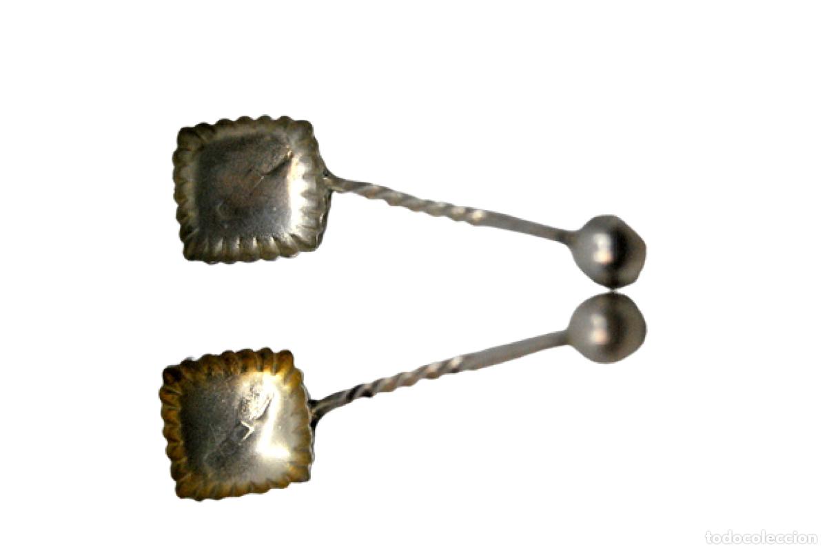 Antig&uuml;edades: cucharas de az&uacute;car de plata - Foto 1