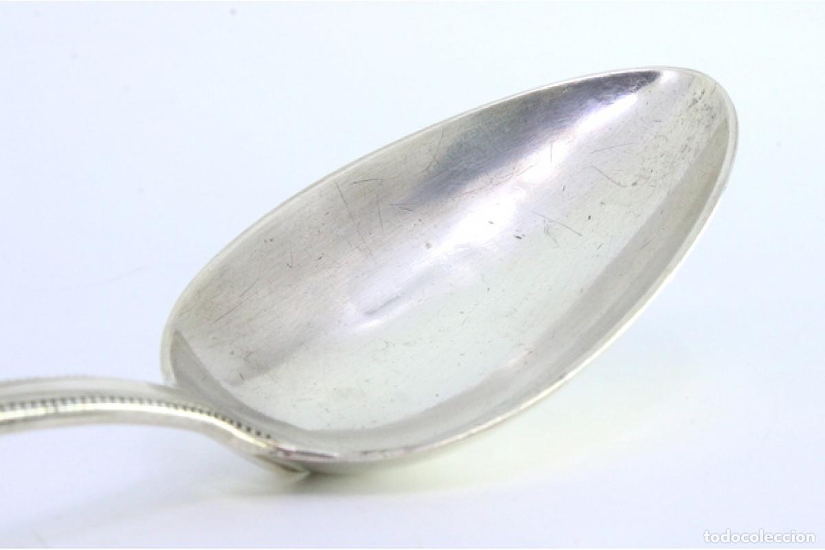 Antig&uuml;edades: Cuchara de plata para servir arroz - Foto 6