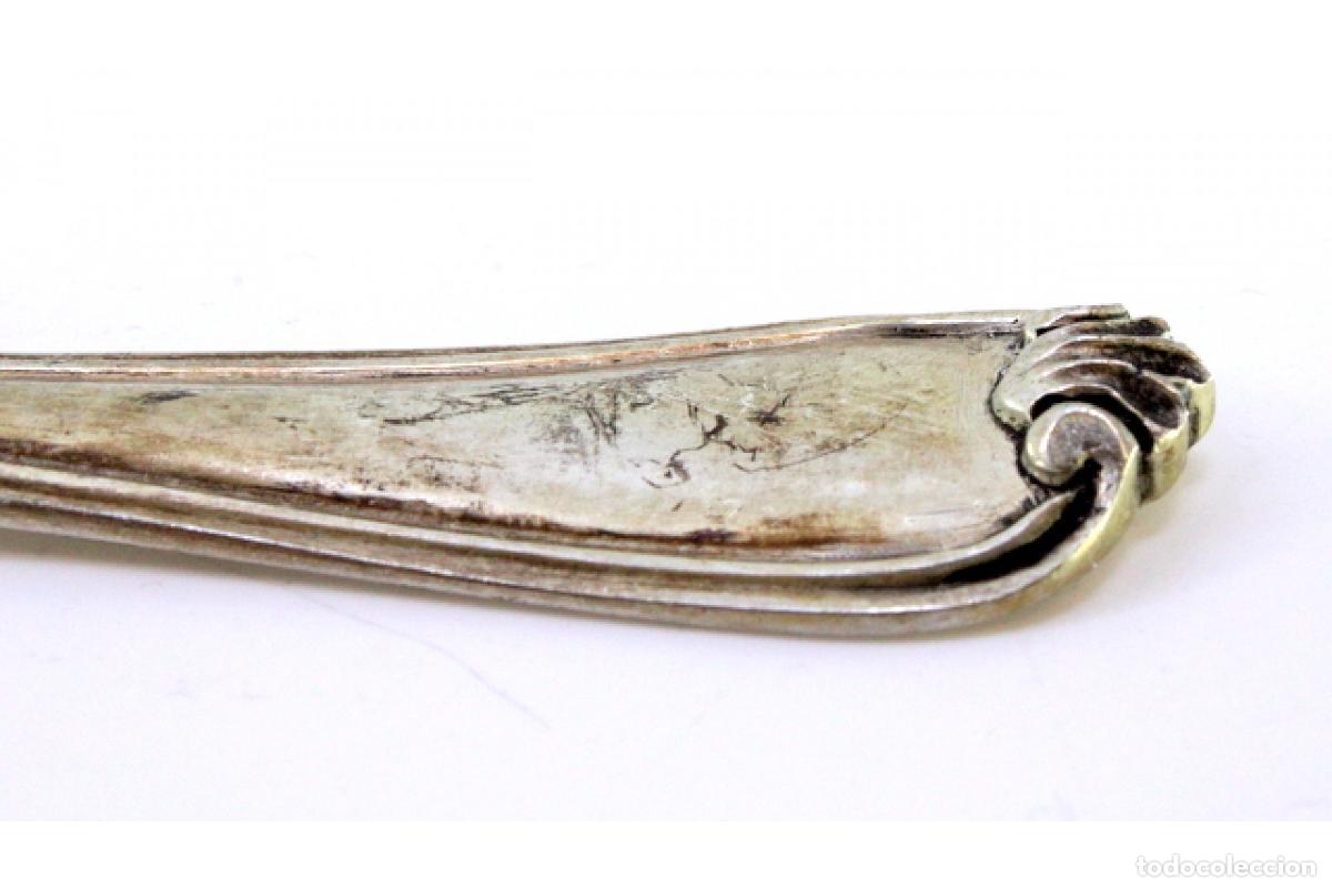 Antig&uuml;edades: cuchara de plata para aceitunas - Foto 3