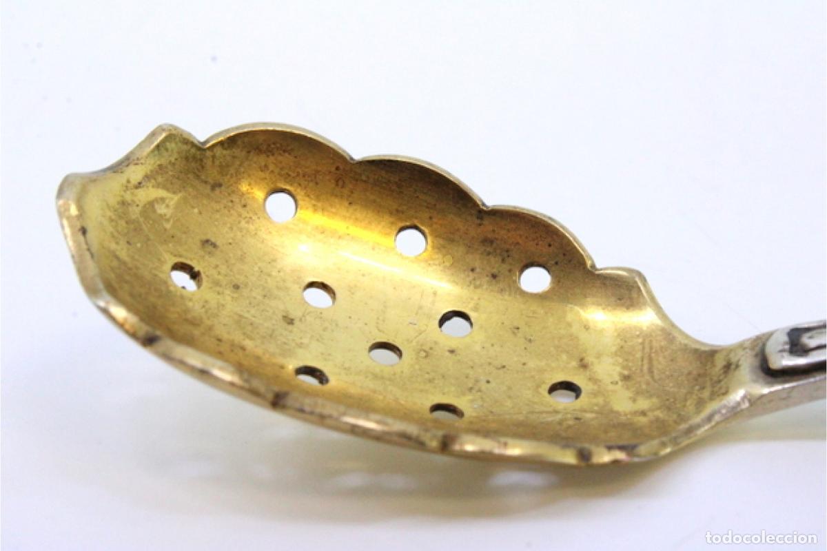Antig&uuml;edades: cuchara de plata para aceitunas - Foto 4