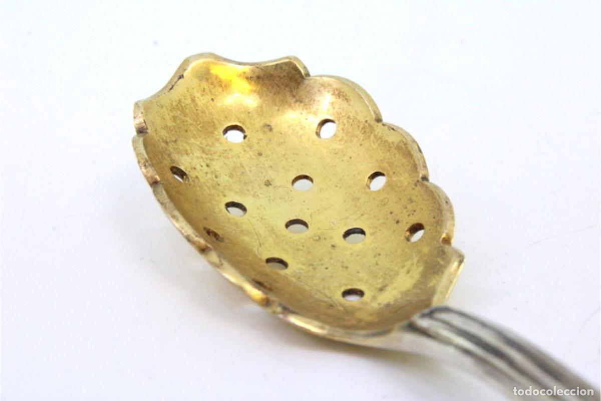 Antig&uuml;edades: cuchara de plata para aceitunas - Foto 5