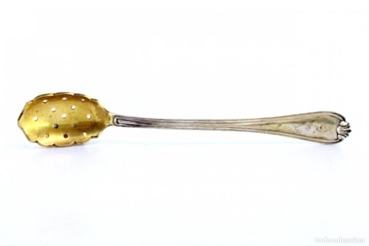 Antig&uuml;edades: cuchara de plata para aceitunas - Foto 7