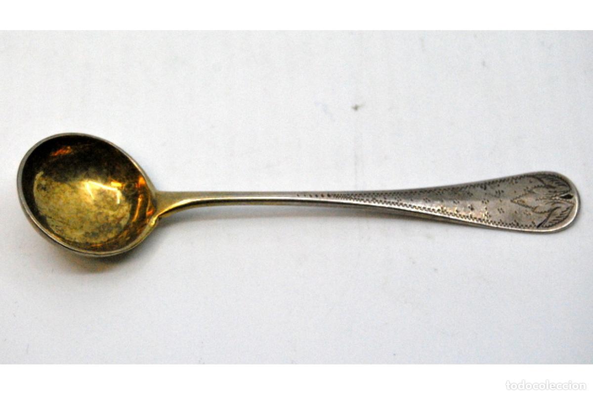 Antig&uuml;edades: cuchara de az&uacute;car de plata - Foto 4