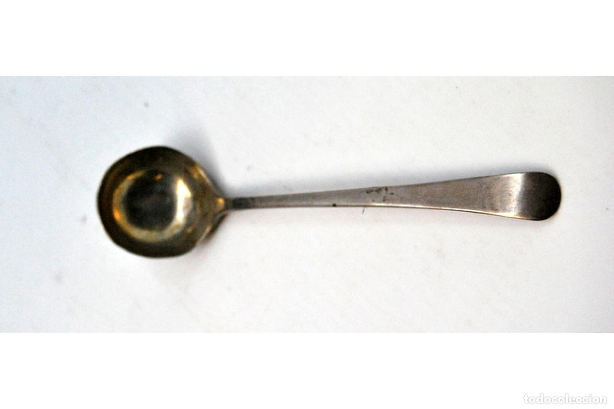 Antig&uuml;edades: cuchara de salsa de plata - Foto 2
