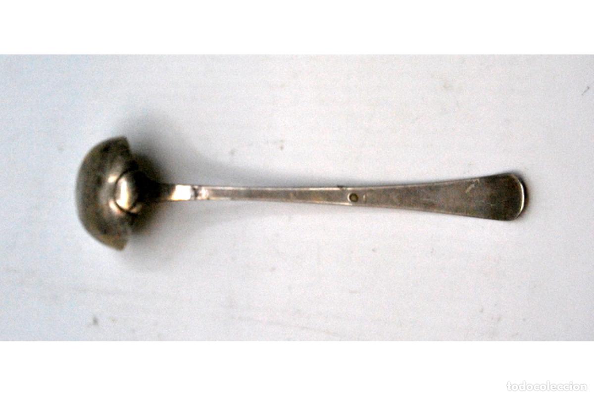 Antig&uuml;edades: cuchara de salsa de plata - Foto 5