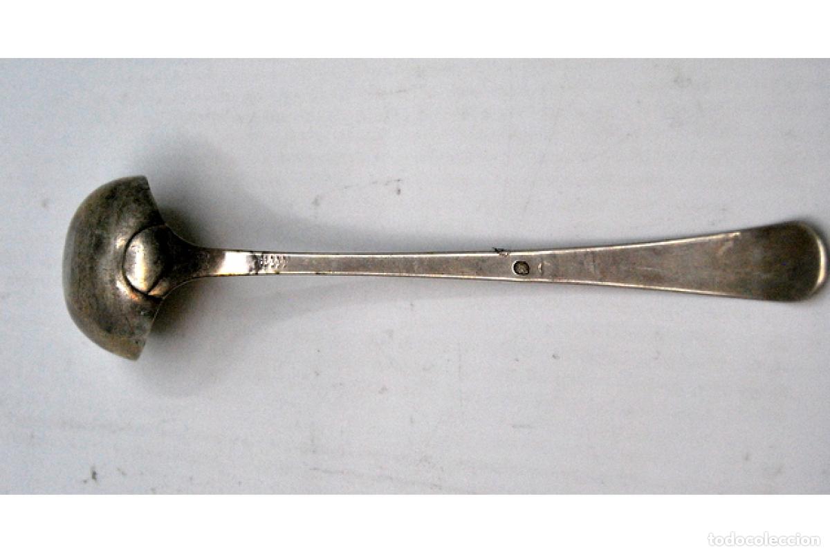 Antig&uuml;edades: cuchara de salsa de plata - Foto 6