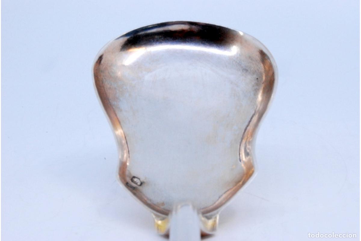 Antig&uuml;edades: cuchara de salsa de plata - Foto 3