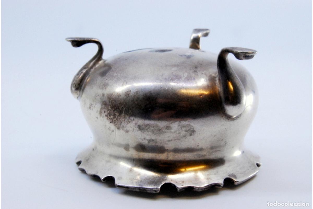 Antig&uuml;edades: tarro de mermelada de plata - Foto 3