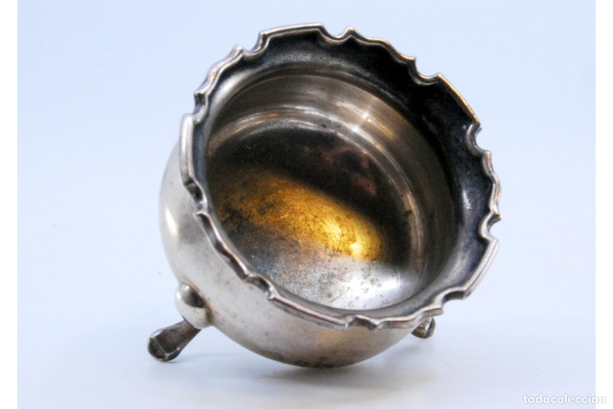 Antig&uuml;edades: tarro de mermelada de plata - Foto 8