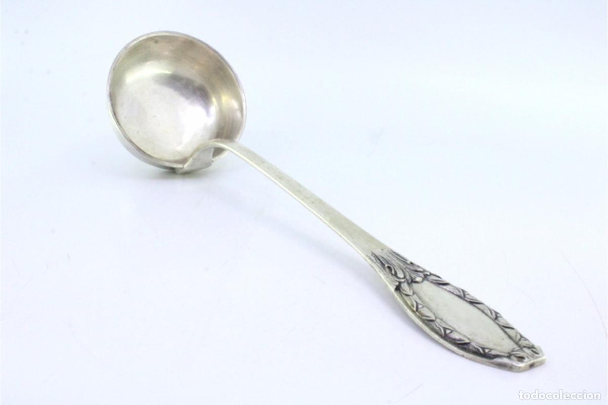 Antig&uuml;edades: Cuchar&oacute;n de sopa de plata - Foto 2