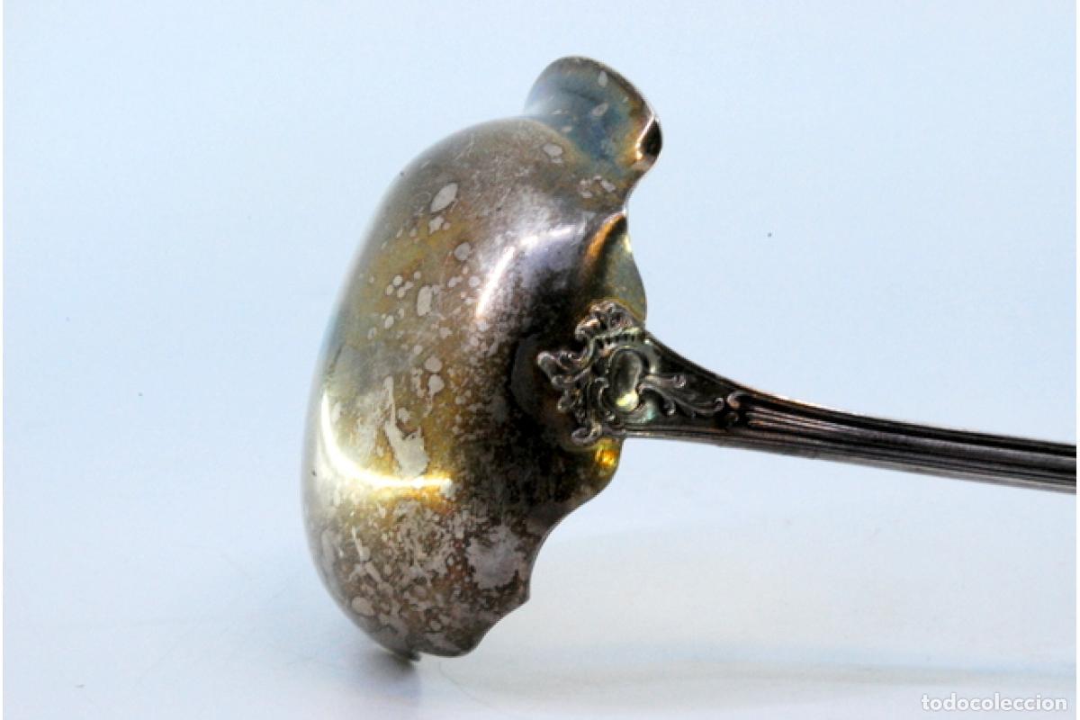 Antig&uuml;edades: cuchara de salsa de plata - Foto 2