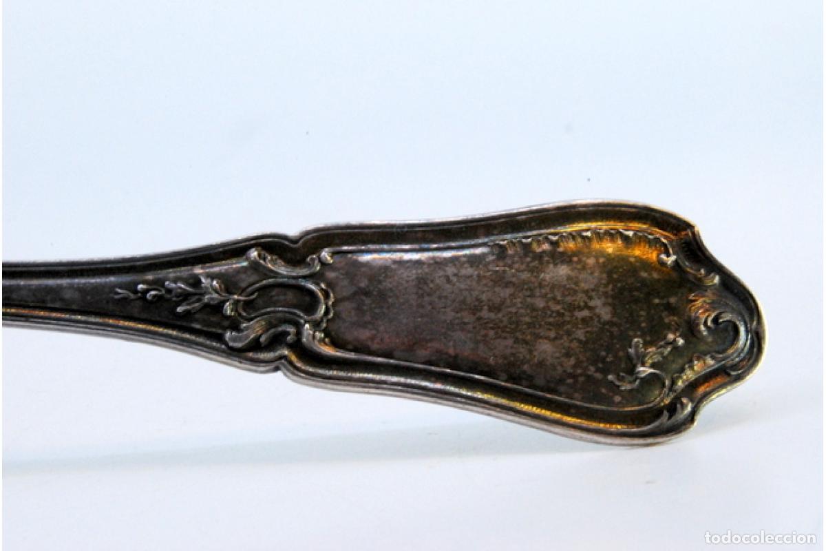 Antig&uuml;edades: cuchara de salsa de plata - Foto 3