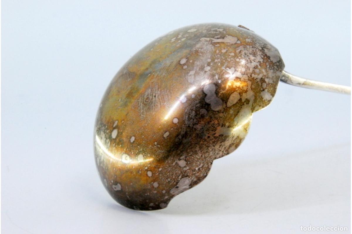 Antig&uuml;edades: cuchara de salsa de plata - Foto 4